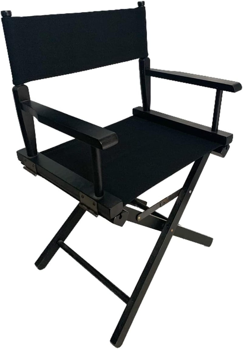 TBACW 2 Set (4pcs) 18''L X 15''W Directors Chair Canvas Replacement Covers Kit for Directors Chairs,Movie Chair Replacement Canvas Seat and Back Oxford Cloth Cover for Home M Size (Black) - Image 3